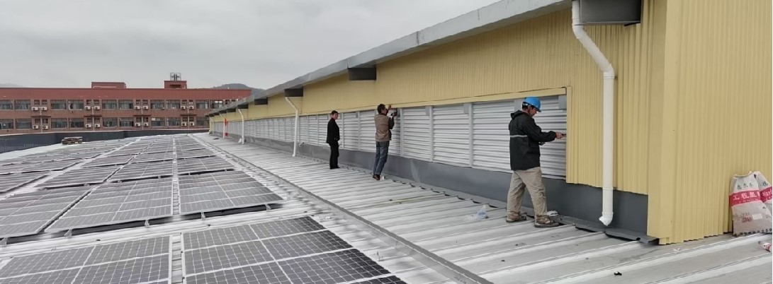 90電動單層鋁合金百葉窗
